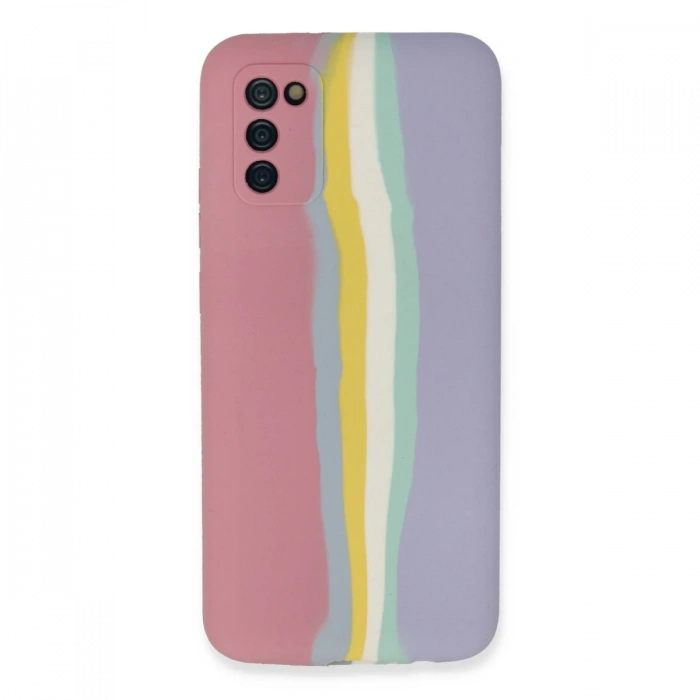 Newface Samsung Galaxy A03S Kılıf Ebruli Lansman Silikon