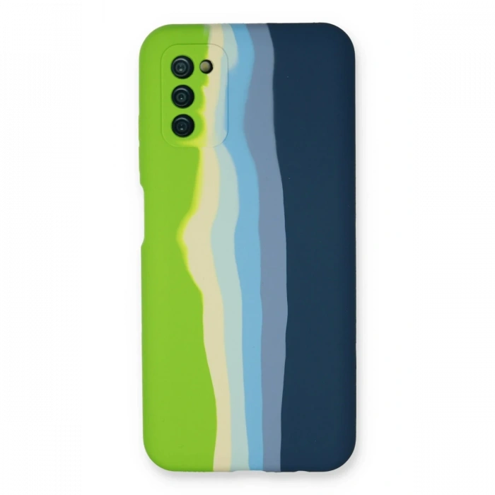 Newface Samsung Galaxy A03S Kılıf Ebruli Lansman Silikon