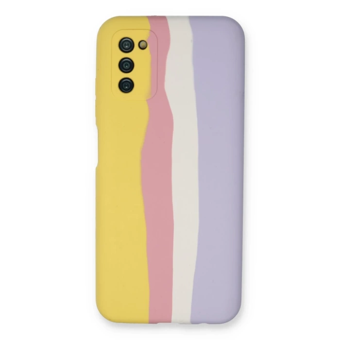 Newface Samsung Galaxy A03S Kılıf Ebruli Lansman Silikon