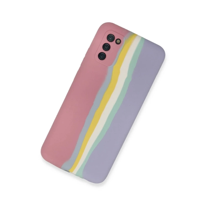 Newface Samsung Galaxy A03S Kılıf Ebruli Lansman Silikon