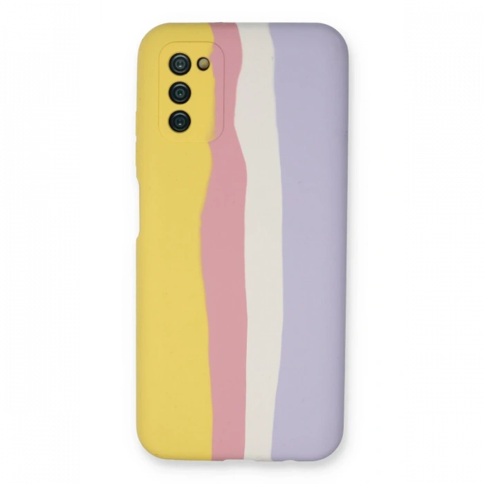 Newface Samsung Galaxy A03S Kılıf Ebruli Lansman Silikon