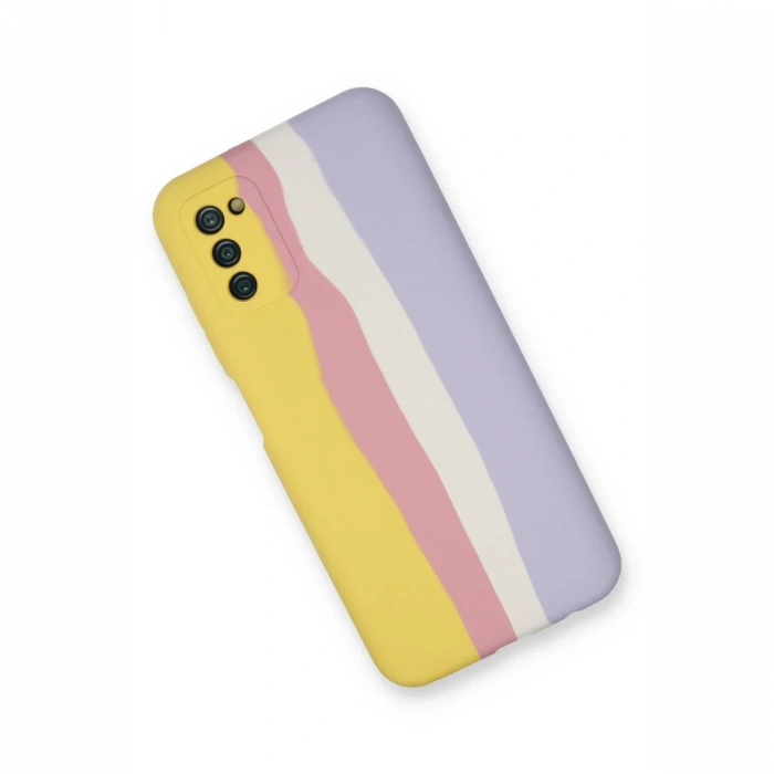 Newface Samsung Galaxy A03S Kılıf Ebruli Lansman Silikon