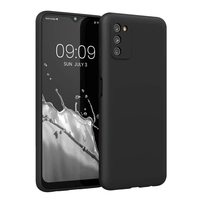 Newface Samsung Galaxy A03S Kılıf First Silikon - Siyah