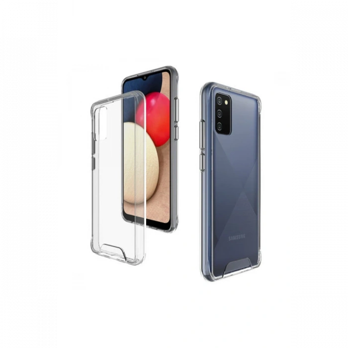 Newface Samsung Galaxy A03S Kılıf Lüx Şeffaf Silikon