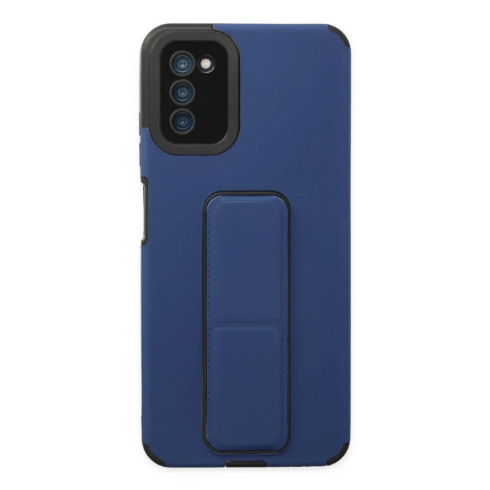 Newface Samsung Galaxy A03S Kılıf Mega Standlı Silikon