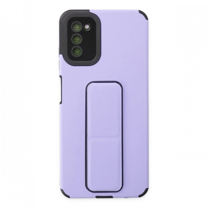 Newface Samsung Galaxy A03S Kılıf Mega Standlı Silikon
