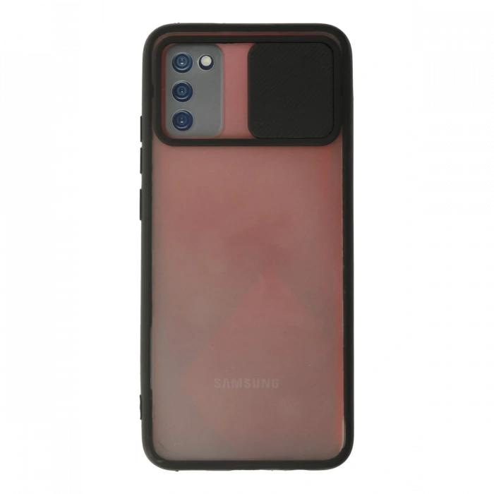 Newface Samsung Galaxy A03S Kılıf Palm Buzlu Kamera Sürgülü Silikon