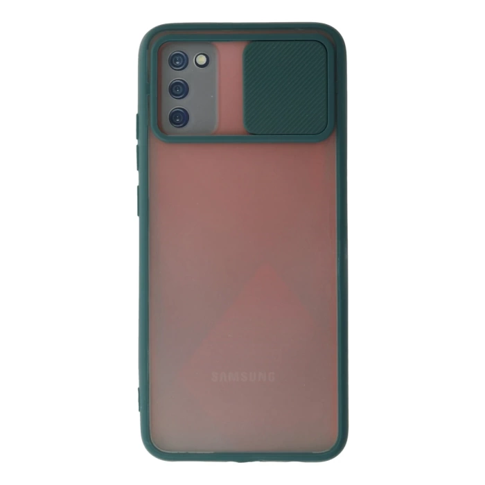Newface Samsung Galaxy A03S Kılıf Palm Buzlu Kamera Sürgülü Silikon