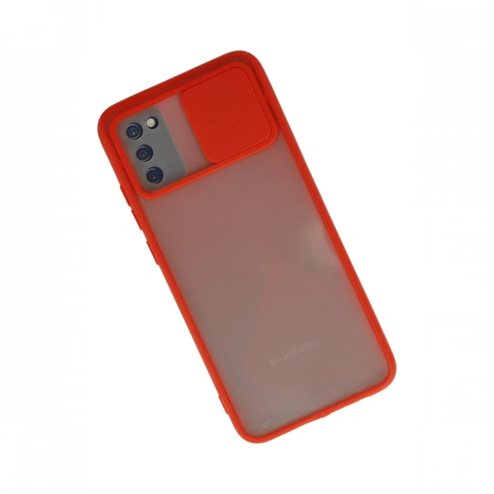 Newface Samsung Galaxy A03S Kılıf Palm Buzlu Kamera Sürgülü Silikon