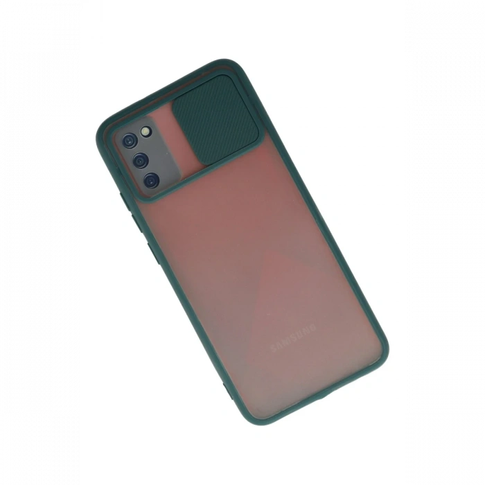 Newface Samsung Galaxy A03S Kılıf Palm Buzlu Kamera Sürgülü Silikon