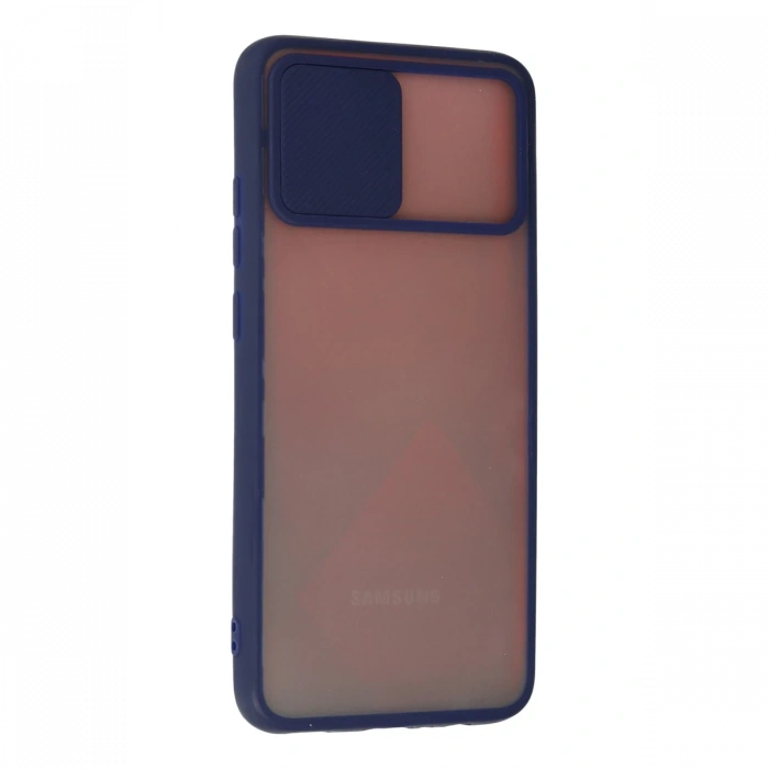 Newface Samsung Galaxy A03S Kılıf Palm Buzlu Kamera Sürgülü Silikon