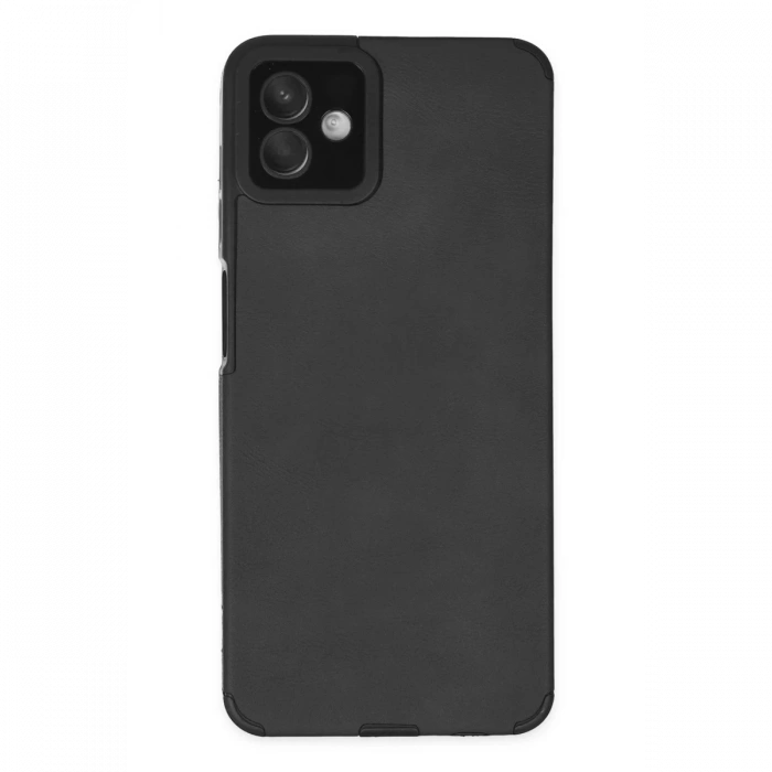 Samsung Galaxy A04 Kılıf Loop Deri Silikon - Siyah