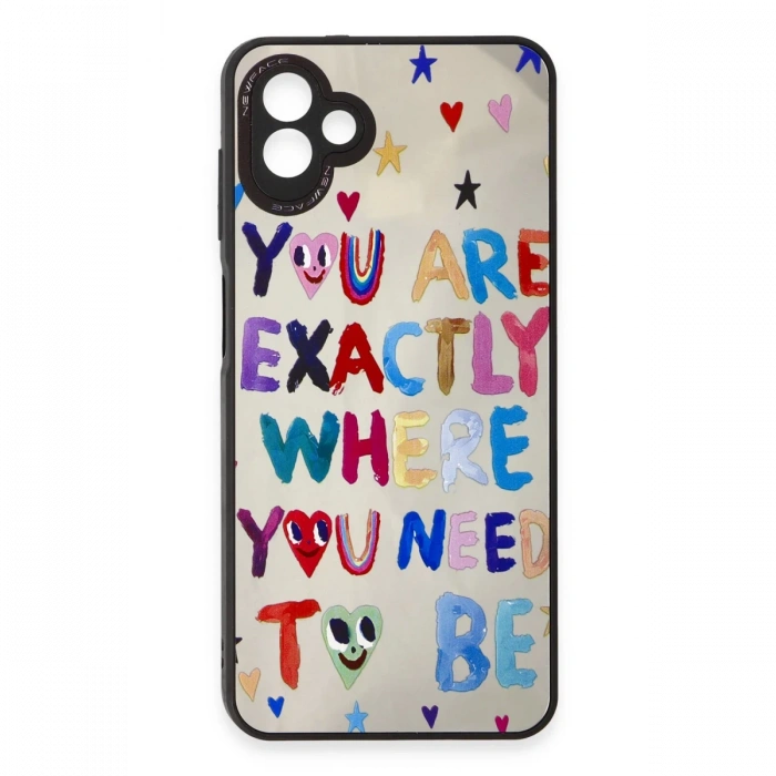 Samsung Galaxy A04 Kılıf Mirror Desenli Kapak