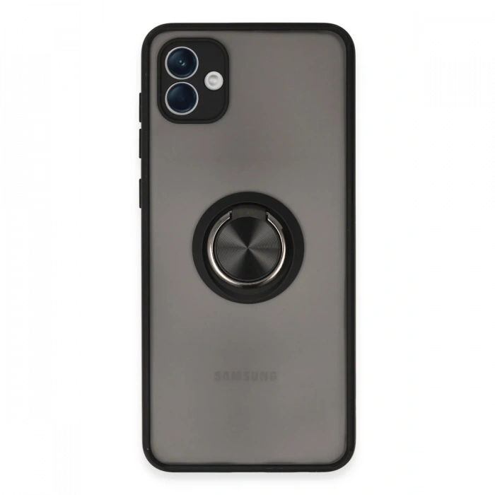 Samsung Galaxy A04 Kılıf Montreal Yüzüklü Silikon Kapak