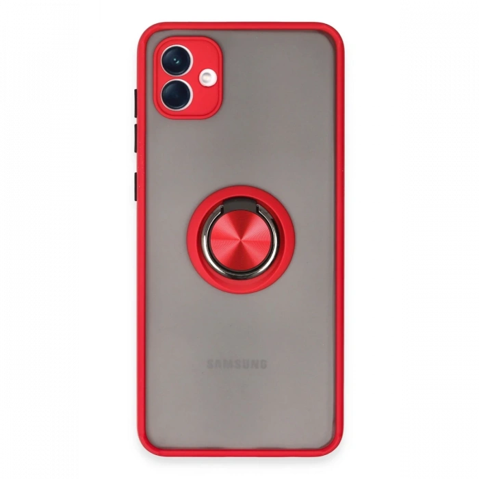 Samsung Galaxy A04 Kılıf Montreal Yüzüklü Silikon Kapak