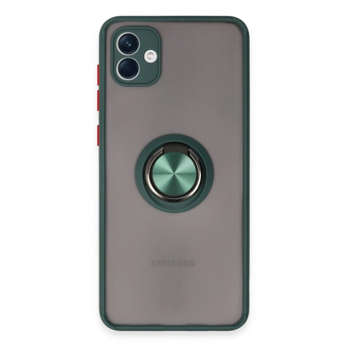 Samsung Galaxy A04 Kılıf Montreal Yüzüklü Silikon Kapak