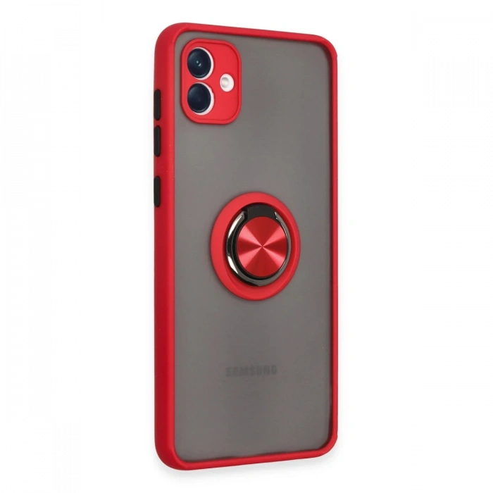 Samsung Galaxy A04 Kılıf Montreal Yüzüklü Silikon Kapak