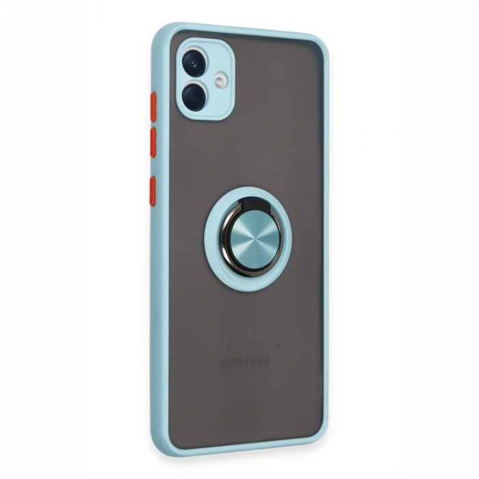 Samsung Galaxy A04 Kılıf Montreal Yüzüklü Silikon Kapak