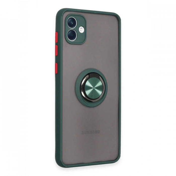 Samsung Galaxy A04 Kılıf Montreal Yüzüklü Silikon Kapak