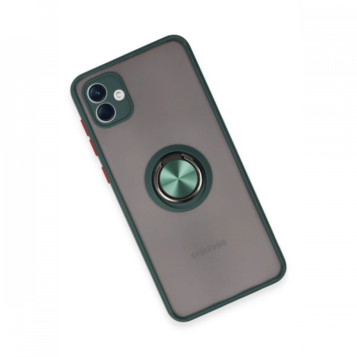 Samsung Galaxy A04 Kılıf Montreal Yüzüklü Silikon Kapak