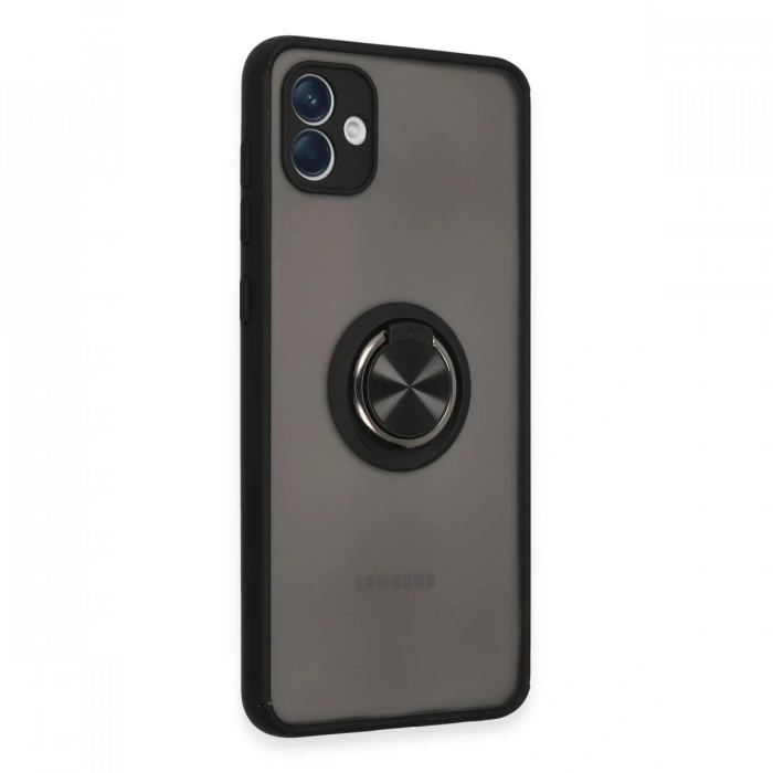 Samsung Galaxy A04 Kılıf Montreal Yüzüklü Silikon Kapak