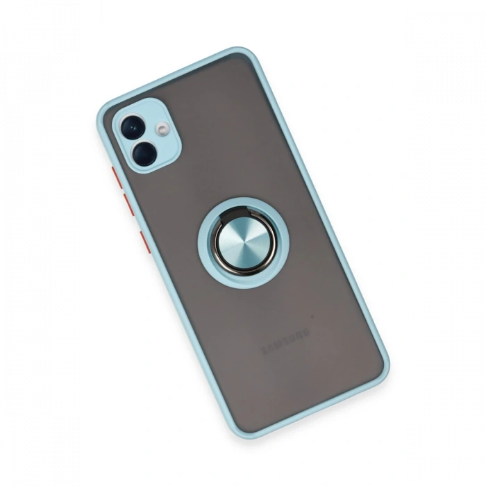 Samsung Galaxy A04 Kılıf Montreal Yüzüklü Silikon Kapak