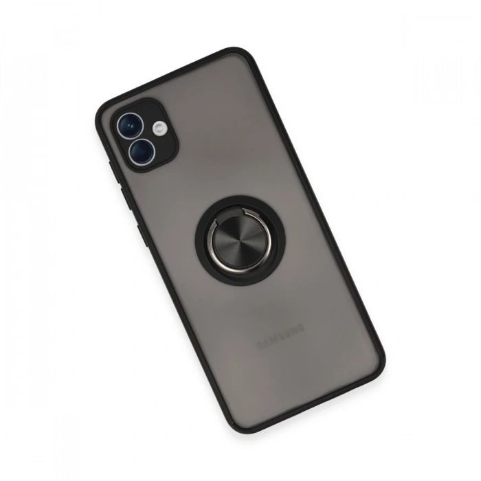 Samsung Galaxy A04 Kılıf Montreal Yüzüklü Silikon Kapak