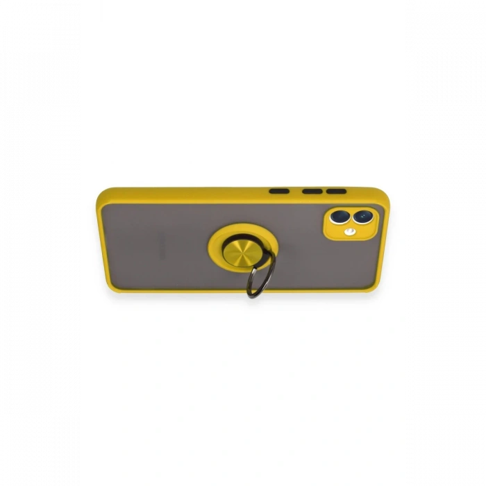 Samsung Galaxy A04 Kılıf Montreal Yüzüklü Silikon Kapak