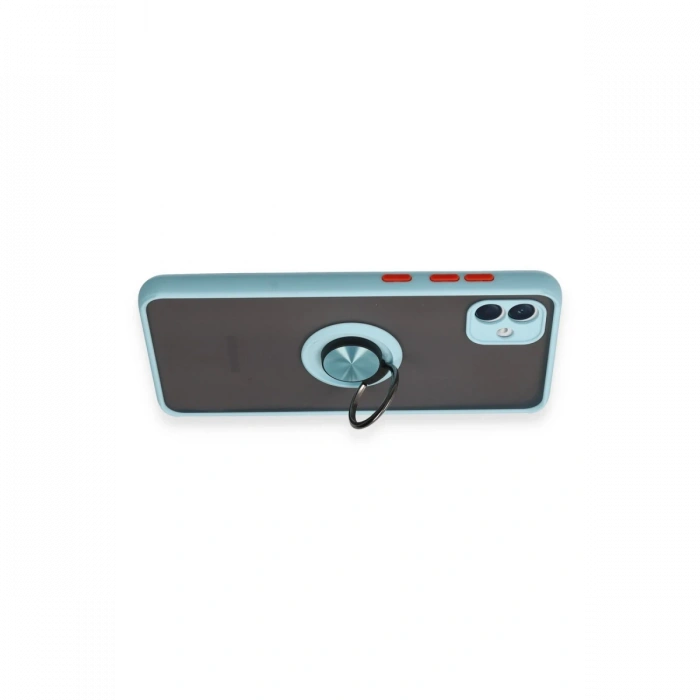 Samsung Galaxy A04 Kılıf Montreal Yüzüklü Silikon Kapak