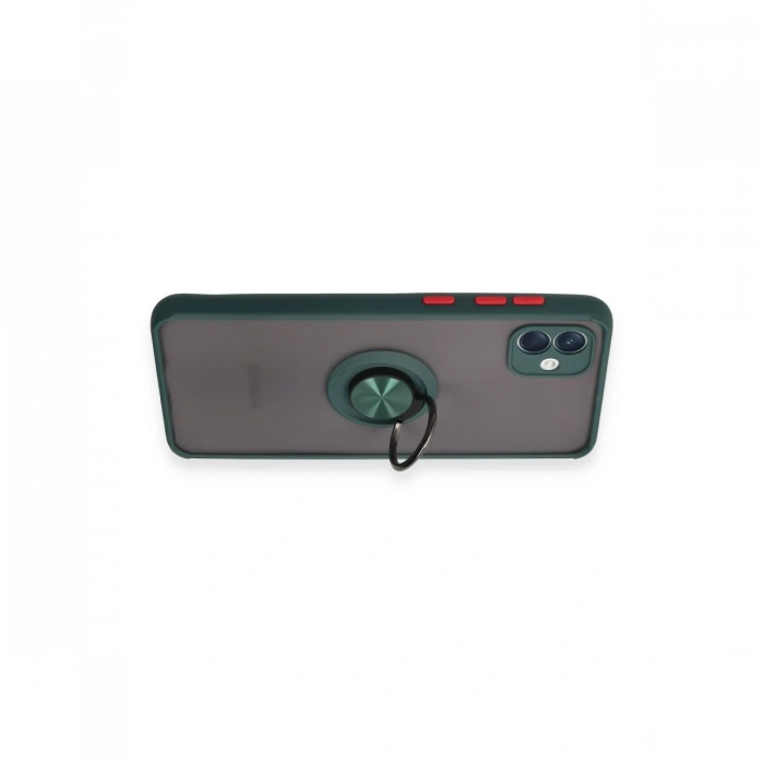 Samsung Galaxy A04 Kılıf Montreal Yüzüklü Silikon Kapak