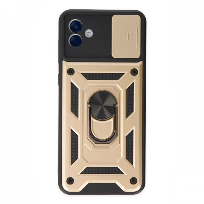 Samsung Galaxy A04 Kılıf Pars Lens Yüzüklü Silikon