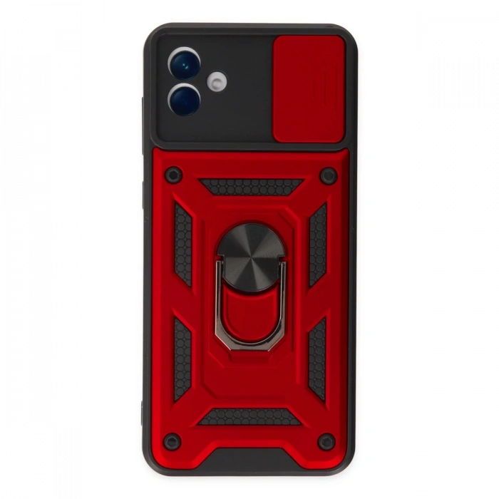 Samsung Galaxy A04 Kılıf Pars Lens Yüzüklü Silikon