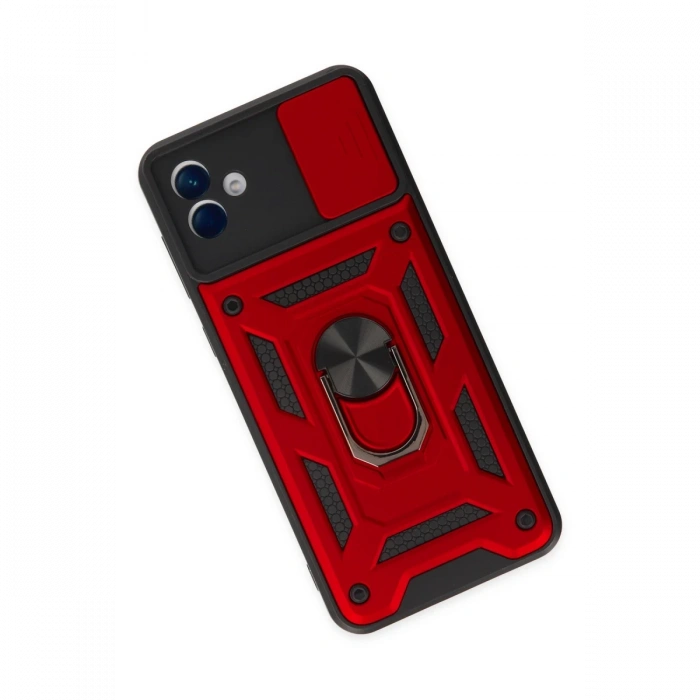 Samsung Galaxy A04 Kılıf Pars Lens Yüzüklü Silikon