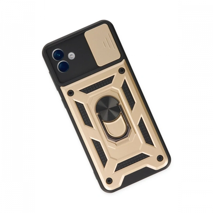 Samsung Galaxy A04 Kılıf Pars Lens Yüzüklü Silikon