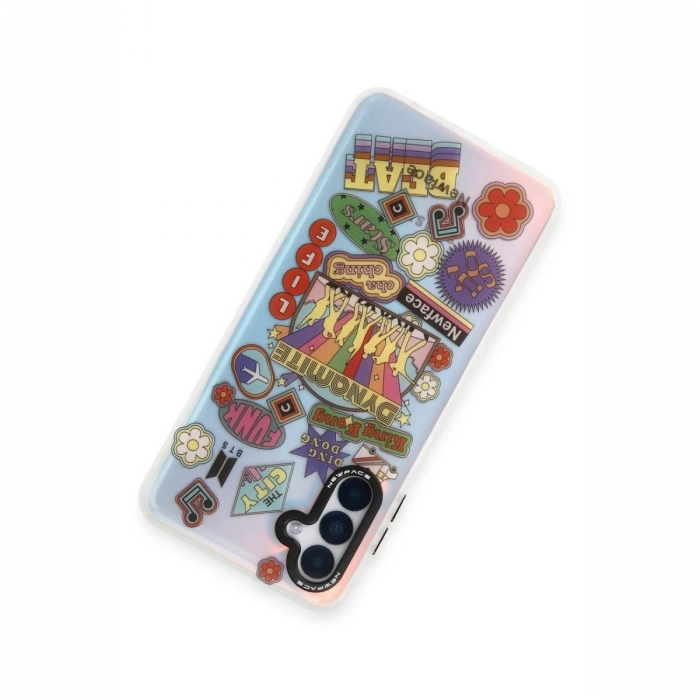 Newface Samsung Galaxy A04S Kılıf Estoril Desenli Kapak