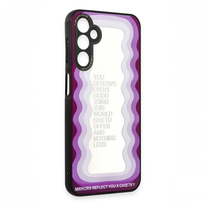 Newface Samsung Galaxy A04S Kılıf Mirror Desenli Kapak