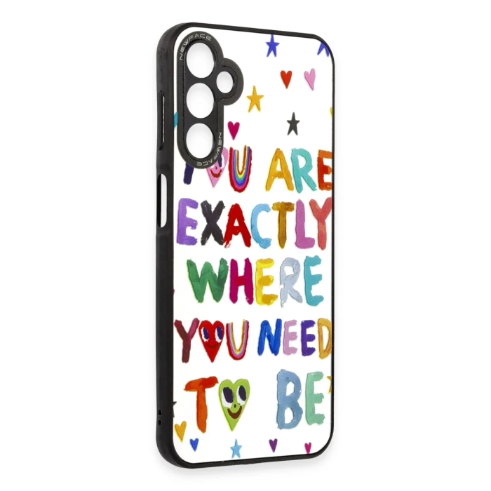 Newface Samsung Galaxy A04S Kılıf Mirror Desenli Kapak