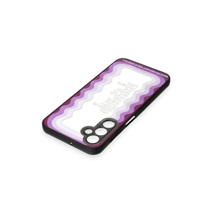 Newface Samsung Galaxy A04S Kılıf Mirror Desenli Kapak
