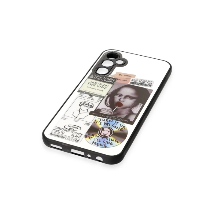 Newface Samsung Galaxy A04S Kılıf Mirror Desenli Kapak