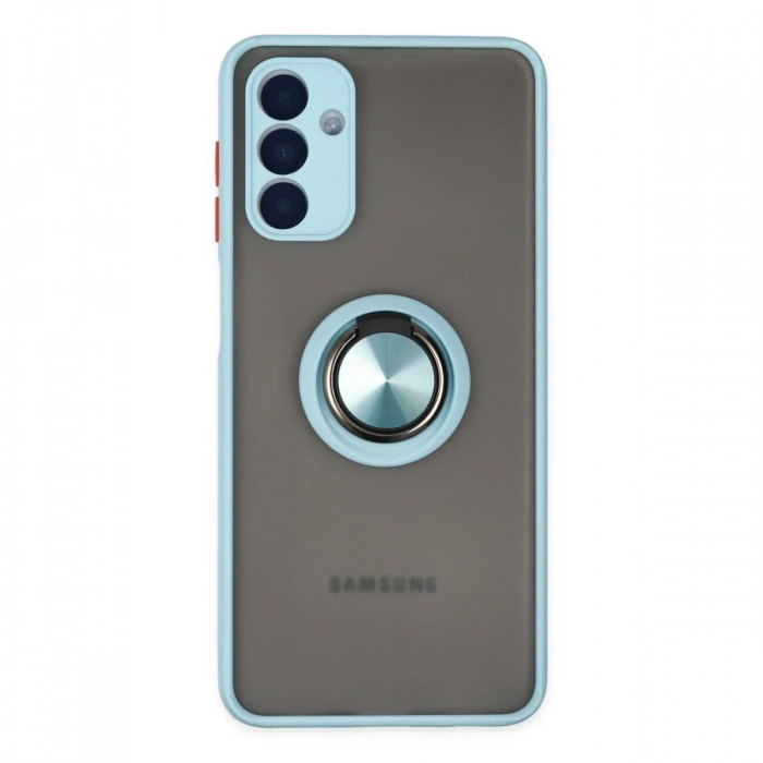 Newface Samsung Galaxy A04S Kılıf Montreal Yüzüklü Silikon Kapak