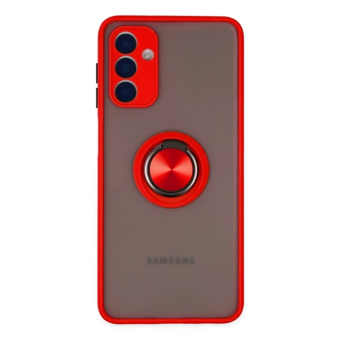 Newface Samsung Galaxy A04S Kılıf Montreal Yüzüklü Silikon Kapak