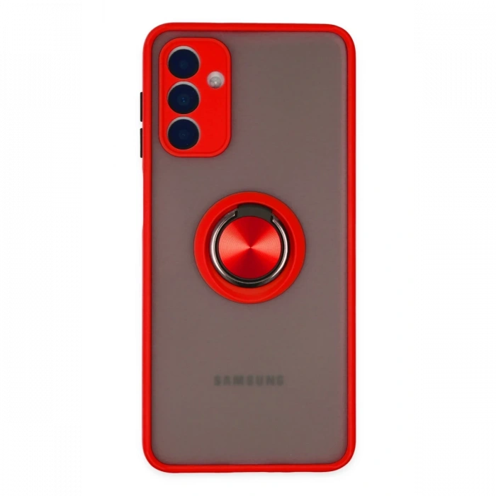 Newface Samsung Galaxy A04S Kılıf Montreal Yüzüklü Silikon Kapak