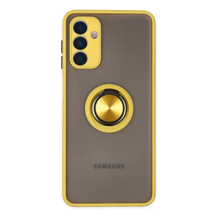 Newface Samsung Galaxy A04S Kılıf Montreal Yüzüklü Silikon Kapak