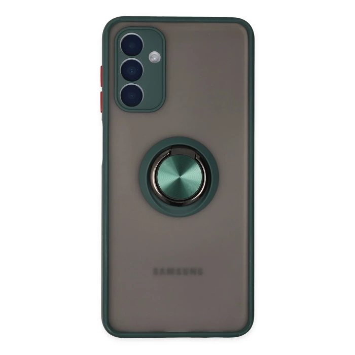 Newface Samsung Galaxy A04S Kılıf Montreal Yüzüklü Silikon Kapak