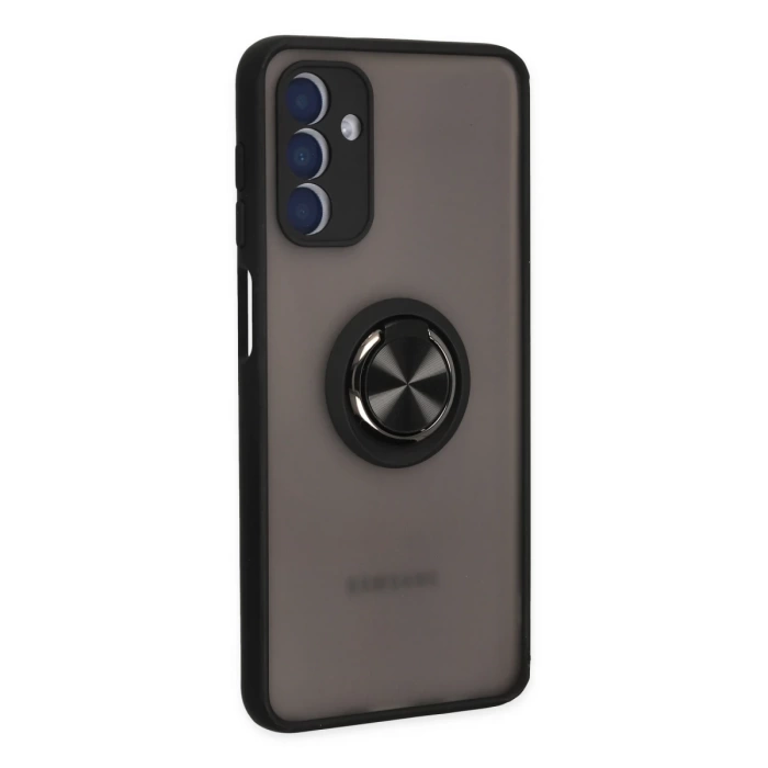 Newface Samsung Galaxy A04S Kılıf Montreal Yüzüklü Silikon Kapak