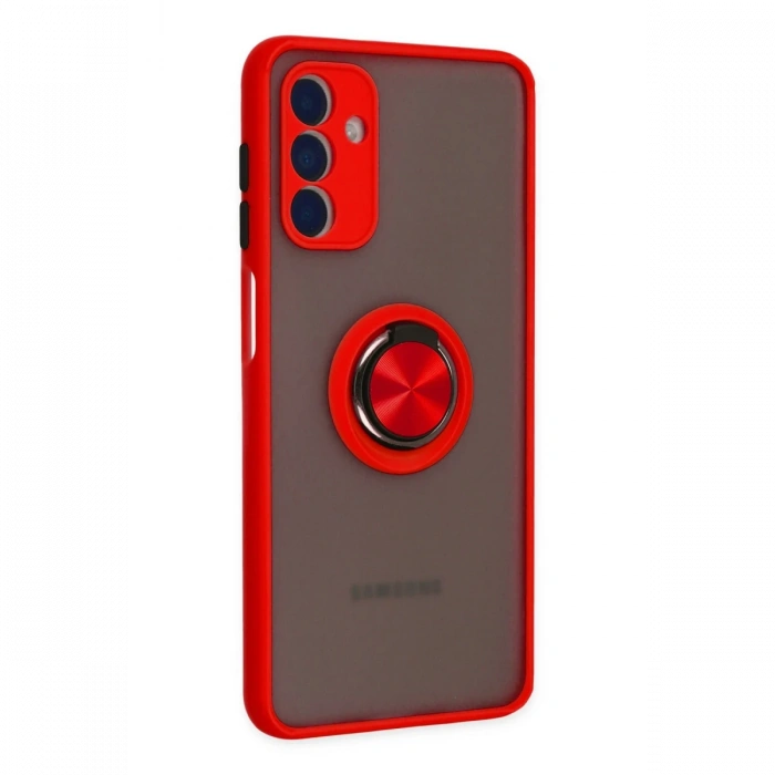 Newface Samsung Galaxy A04S Kılıf Montreal Yüzüklü Silikon Kapak