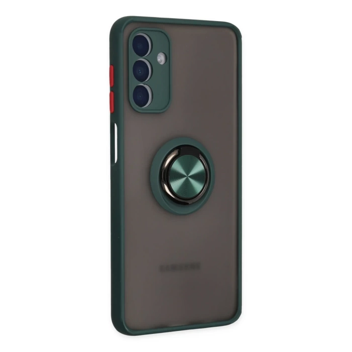 Newface Samsung Galaxy A04S Kılıf Montreal Yüzüklü Silikon Kapak