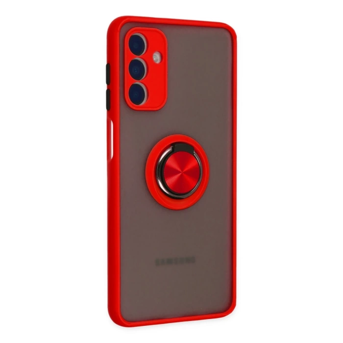 Newface Samsung Galaxy A04S Kılıf Montreal Yüzüklü Silikon Kapak