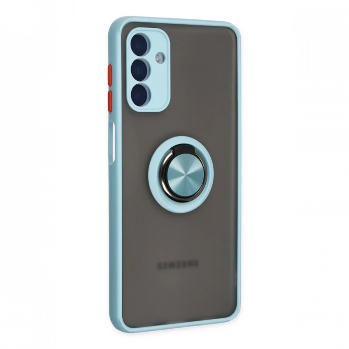 Newface Samsung Galaxy A04S Kılıf Montreal Yüzüklü Silikon Kapak