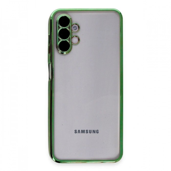 Newface Samsung Galaxy A04S Kılıf Razer Lensli Silikon - Yeşil
